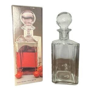 Vintage Whiskey Liquor Decanter w/ Stopper | Original Box